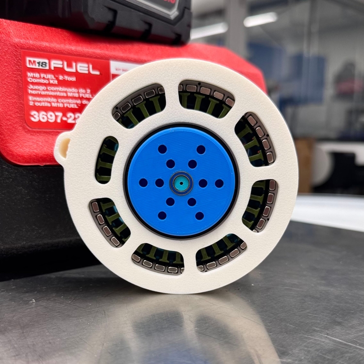 Exterior view of a 3D-printed quasi-direct-drive actuator.